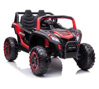 Coche Infantil SUV Eléctrico 4x4 Rojo EVA Cuero Bluetooth USB Mando a Distancia