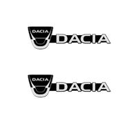 Coche Insignia del Logotipo para Dacia Duster Logan MCV Sandero Stepway Dokker Lodgy, Insignia de Coche Coche Autoadhesivo Logo Logotipo Auto Etiqueta capó Frontal Maletero Volante Emblema