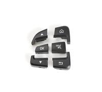 Coche Interior Accesorios Botones de control del interruptor del volante para Benz W205 W253 para Clase C GLC C200 C220 C260 GLC250 GLC300 (2015-2021)(Left Black)