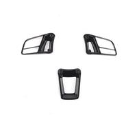Coche Interior Accesorios Embellecedor Interior Del Volante Para Panamera Para Macan 2014-2020 Para Cayenne 2015-2020 Para 718 Para 911 Y Para 918(Negro)