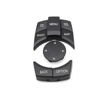 Coche Interior Accesorios Kit Botones Control Multimedia Central CIC I-Drive Para X1 Para X5 Para X6 Y Para E60(Model A-Black)