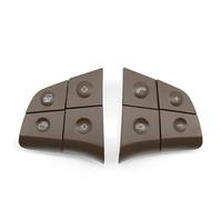 Coche Interior Accesorios Kit Botones Multifunción Volante De Coche Teclas De Control De Teléfono Para Benz W164 W245 W251 ML GL300/350/400/450 (2006-2009)(A Brown Button)