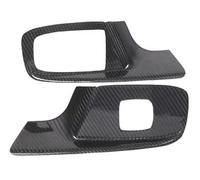 Coche Interior Accesorios Para Chevrolet Para Corvette C8 2020-2023 Panel Interruptor Elevación De Vidrio Para Ventana Coche Moldura Cubierta Marco Pegatina(B Black)
