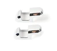 Coche Interior Accesorios Para Ford Para F150 2015-2020 Estilo Coche Cinturón Seguridad Asiento Cubierta Botón Embellecedor Cubierta Hebilla Seguridad Tira Car Interior Sticker(Chrome)