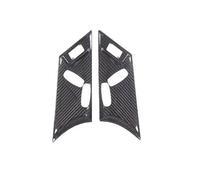 Coche Interior Accesorios Para Jaguar F Para Tipo 2013-2024 Interior Coche ABS Fibra Carbono Cubierta Panel Ajuste Asiento Pegatina Decorativa Car Interior Sticker(Style A Real Carbon)