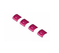Coche Interior Accesorios Para Jeep Para Wrangler JK 2012-2017 Interiores Interruptor Control Ventana Coche Botón Decoración Cubierta Embellecedora Car Interior Sticker(Pink)
