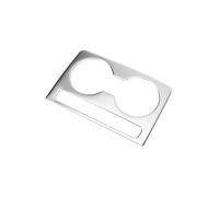 Coche Interior Accesorios Para Mazda Para CX-5 CX5 2017-2024 Tiras Decorativas Plateadas Interiores KF LHD Cubierta Diseño Cromado Mate Pegatinas Embellecedoras(Rear Cup Holder)