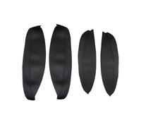 Coche Interior Accesorios Para Nissan Para QASHQAI J10 2007-2015 4 Paneles Manija Puerta Cubiertas Reposabrazos, Molduras Protectoras(Negro)