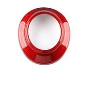 Coche Interior Adhesivo Para El Centro Del Volante Del Para Subaru Para BRZ (2017-2025). Fabricado En Fibra Carbono Auténtica Accesorios interiores(For Center Red)
