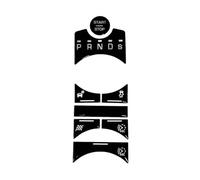 Coche Interior Calcomanías Negras Botón De Arranque para Jaguar para XF X250 2012 2013 2014 2015 Accesorios Coche Pegatinas Cambio Marchas Cubiertas Epoxi(Gear Sticker)