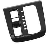 Coche Interior Decorativos Para CRV Para Sexta Generación (2023-2025) Para Híbrido Embellecedores, Panel Palanca Cambios Consola Central, Adhesivos ABS(A-1 Black)