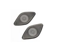 Coche Interior Decorativos Para VW Para CC 10-18 Juego 2 Piezas Decoración Para Interior Coche: Embellecedores Adhesivos Para Los Altavoces Puertas Traseras(Black)
