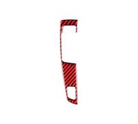 Coche Interior Fibra Carbono Panel Cambio Marchas Coche Botones Molduras Marcos Pegatinas Cubierta Para 5 Series F10 F18 2011-2017 Interior Coche Cubierta Panel(Style B(Red),LHD)