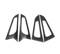 Coche Interior Para Genesis G70 2017-2019 2020-2025 Embellecedor Panel Manija Puerta Interior Coche, 4 Piezas, Fibra Carbono Seca Accesorios interiores(Matte carbon)
