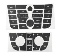 Coche Interior Para OPEL Para ASTRA J Radio Audio Botón Reparación Calcomanías Pegatinas Negro Herramienta De Reparación De Botones De Coche