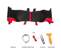 Coche Interior Para Smart 453 Para Fortwo Para Forfour Antideslizante Cosido A Mano Protector Para Volante Coche Interior(Black orange)