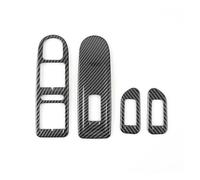 Coche Interior Para VW Para Golf 6 MK6 2009-2013 ABS Fibr Carbono Impreso Estilo Coche Ventana Control Elevación Manija Puerta Panel Cubierta Embellecedora