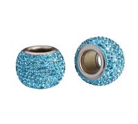 Coche Interior Universal Crystal Rhinestone Asiento Coche Reposacabezas Anillo Collares Decoración Encantos Diamante Bling Interior Coche(2PCS BLUE)