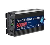 Coche Inversor 2000W 3000W 4000W 5000W Inversor Onda Sinusoidal Pura 12V 220V 24V 110V CC A CA Convertidor De Voltaje De Energía Portátil Inversor Solar Automóvil Convertidor(5000W,12V_110V 60HZ)