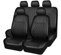 Coche Juegos De Cubreasientos para Volkswagen VW Touareg I (Typ 7L) 2002-2010, Protector para Piel Asiento De Coche Lujo Impermeable,A/Black