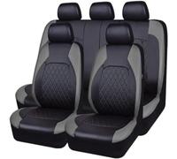 Coche Juegos De Cubreasientos para Volkswagen VW Touareg I (Typ 7L) 2002-2010, Protector para Piel Asiento De Coche Lujo Impermeable,A/BlackGrey