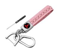 Coche Llaveros para Mitsubishi Zinger Galant Lancer ASX Pajero Outlander Key Chain KeyRings Key Covers Key Card Holder Gifts Accesorios,Pinkstyle-A