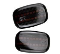 coche Luces de giro Compatible Con Toyota Para Ipsum M2 Para Verso Para Avensis M20 2001-2009 Luz Indicadora De Señal De Giro De Marcador Lateral 8173005010(Smoky black)