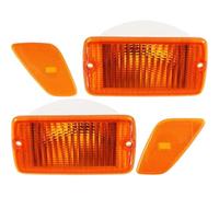 coche Luces de giro Compatible with Jeep for Wrangler TJ 1997-2002 2003 2004 2005 2006 front bumper light and front turn signal light 55157033AA(Yellow 4 Pcs)