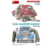 Coche Maintenance 1930-40s 1 :3 5 Figura Plástico Modelo Kit Miniart