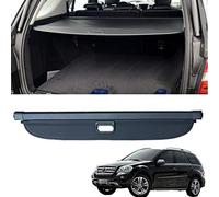 Coche Maletero Cubierta De Carga RetráCtil para Mercedes Benz ML W164 ML320 300 350 400 500 2006-2012, Negro Trasero Trunk Estante Paquetes Privacidad Cargo Protectora Cubierta, Accesorios Interiores
