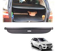 Coche Maletero Cubierta De Carga RetráCtil para Mercedes Benz ML W166 ML320 ML350 ML400 500 2013-2017, Negro Trasero Trunk Estante Paquetes Privacidad Cargo Protectora Cubierta, Accesorios Interiores