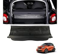 Coche Maletero Cubierta De Carga RetráCtil para Smart Fortwo 2015-2020, Negro Trasero Trunk Estante Paquetes Privacidad Cargo Protectora Cubierta, Accesorios Interiores