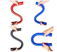 Coche Manguera Admisión Tubo Corrugado De Acero Negro, Manguera Silicona, Admisión Alta Presión Y Temperatura, Conexión Del Filtro Aire Intercooler(400mm,ID 55mm)