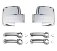 Coche Manija Puerta Exterior Para Dodge Para Nitro 2007-2012 Accesorios Exteriores Cubiertas De Espejo Retrovisor Pegatinas De Cubierta De Manija De Puerta De Coche(Chrome 10 Pcs)