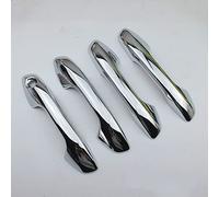 Coche Manija Puerta Exterior Para Kia Rio 4 X-line 2017-2020 ABS Embellecedores Cubierta Manija Puerta Fibra Carbono Cromado Accesorios Estilo Decoración Coche(B)