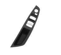 Coche Manija Puerta Tirador Puerta Interior Reposabrazos Panel Embellecedor Sin Espejo Botón Plegable para 5 Series F10 F11 F18 520 523 525 528 530 2010-2017 Manijas Interiores(LHD Black)