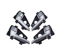 Coche Manilla Interior Compatible Con Kia Para Picanto 2011-2016 4 Piezas Manija Interior Puerta Delantera/trasera Izquierda/derecha Plateada OE:82610-1Y010 82620-1Y010 83610-1Y010 83620-1Y010