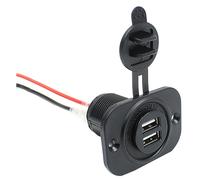 Coche mechero Socket Dual USB adaptador 12V enchufe para telefono movil Tablet GPS