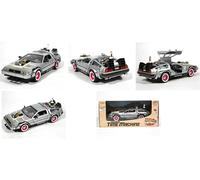 Retorno Al Futuro Parte 1 Modelo Auto Delorean Diecast 20cm WELLY Original