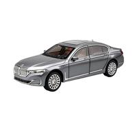 Coche Miniatura Aleación Fundido Presión 1 24 para BMW 760LI Sonido Simulación Colección Juguetes Ligeros Mini Modelo Vehicular(Gray)