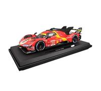 Coche Modelo a Escala 1:18 For Ferrari 499P 24th Le Mans Rally Champion Grupo 50# 51# Modelo Coche Aleación Modelo Vehículo En Miniatura Estático Decoración Vehículos Réplica(50#)
