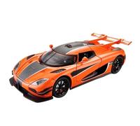 Coche Modelo a Escala 1:24 For Koenigsegg One 1 Modelo Coche Simulación Aleación Luz Sonido Extraíble, Todas Las Puertas Modelo Vehículo Que Se Puede Abrir Vehículos Réplica(Orange)