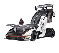 Coche Modelo a Escala 1:24 For Lamborghini Essenza SCV12 Versión Pista Modelo Coche Aleación Fundida A Presión Modelo Vehículo Simulación En Miniatura Vehículos Réplica(White)