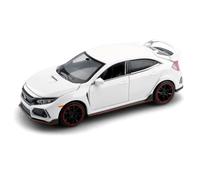Coche Modelo a Escala 1:32 For Honda Civic Type-R Modelo Coche Aleación Fundida A Presión Modelo De Vehículo De Simulación En Miniatura Adornos Decorativos Vehículos Réplica(White)