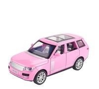 Coche Modelo a Escala 1:32 For Range Rover SUV Todoterreno Aleación Fundida Modelo De Coche Miniatura Simulación Modelo De Vehículo Decorativo Vehículos Réplica(Pink)