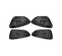 Coche Molduras Interio Para Benz Clase E W214 2024, Cubierta Panel Altavoz Audio Puerta Coche, Calcomanías Embellecedoras, Pegatinas Interiores Acero(Black)