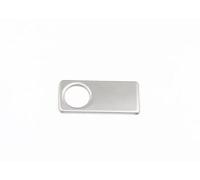 Coche Molduras Interio Para Benz W212, W204, X204 Y W218 Embellecedor Cubierta Lentejuelas Para Guantera De Copiloto De Acero Inoxidable(Silver)