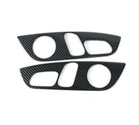 Coche Molduras Interio Para Q7 2008-2015 Panel Botones Ajuste Asiento Coche Decoración Moldura Cubierta Marco Pegatinas Interiores Acero Inoxidable(Carbon black texture)
