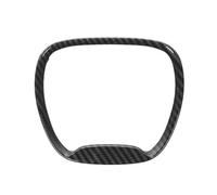 Coche Molduras Interiores Embellecedor Para Volante De Coche, Color Negro, Para Dodge, Para Charger, Para Challenger, Para Durango 2015-2022, Pegatinas Y Accesorios(Mirada de fibra de carbono)