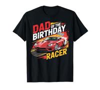 Coche Muscular Retro papá del cumpleaños Racer Camiseta